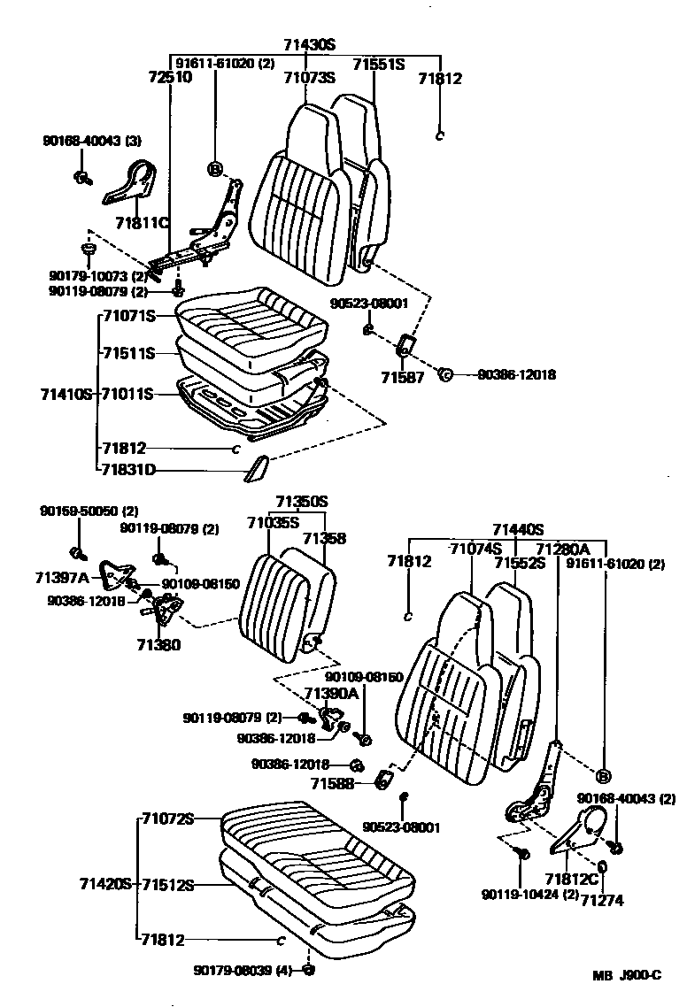 7151 — SEAT & SEAT TRACK