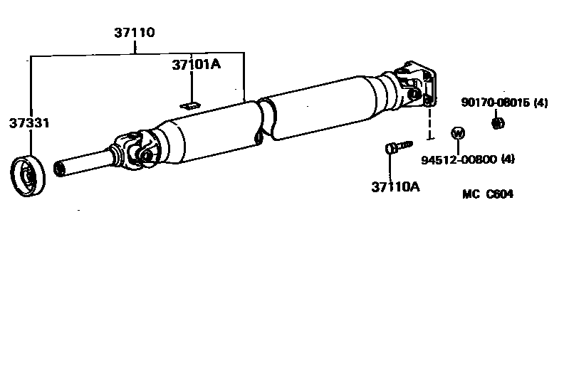 3701 — PROPELLER SHAFT & UNIVERSAL JOINT