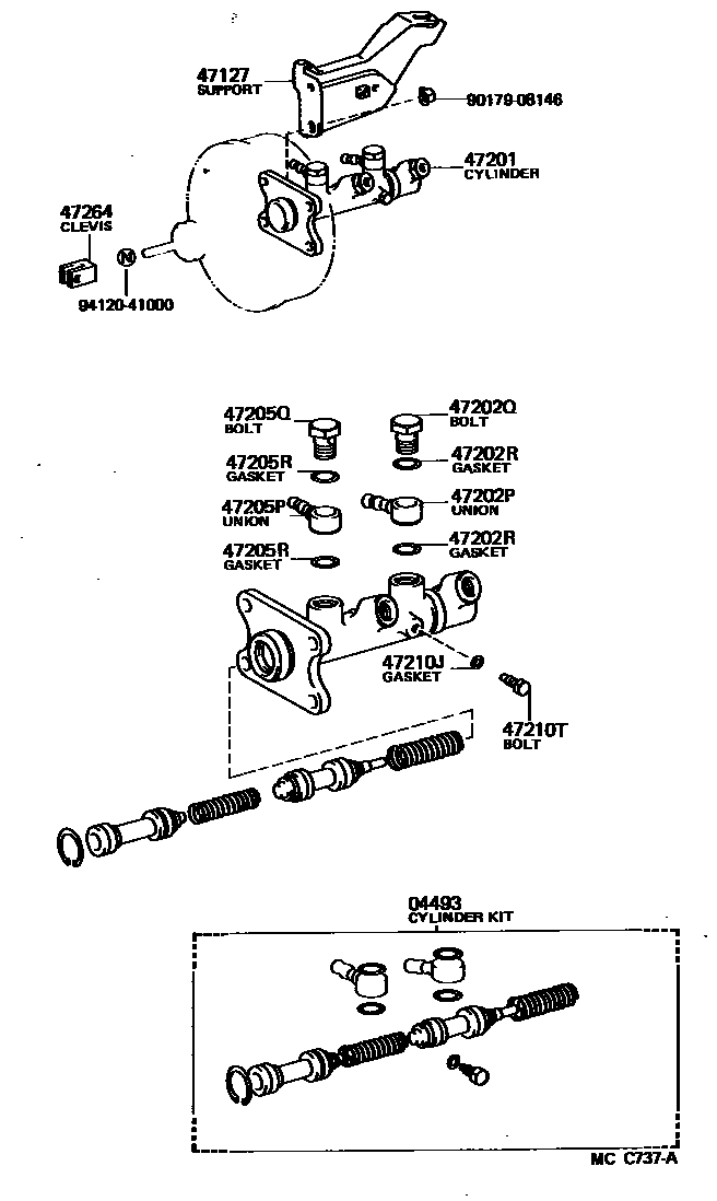 4702 — BRAKE MASTER CYLINDER