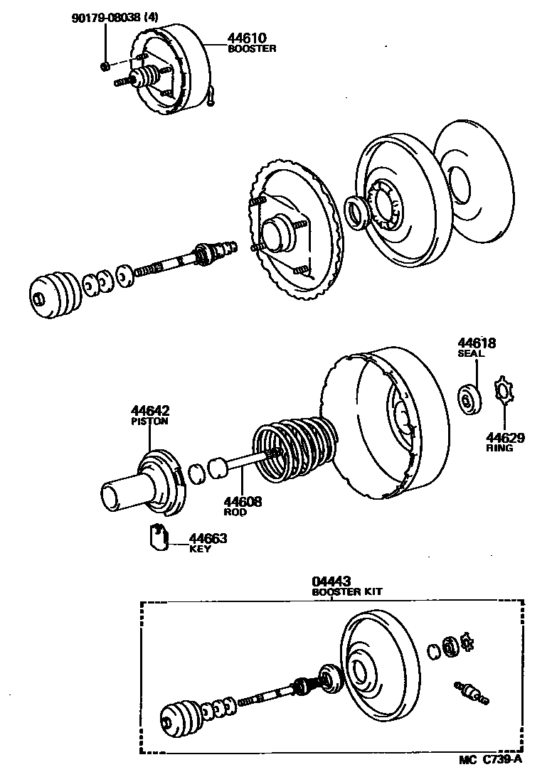 4703 — BRAKE BOOSTER & VACUUM TUBE