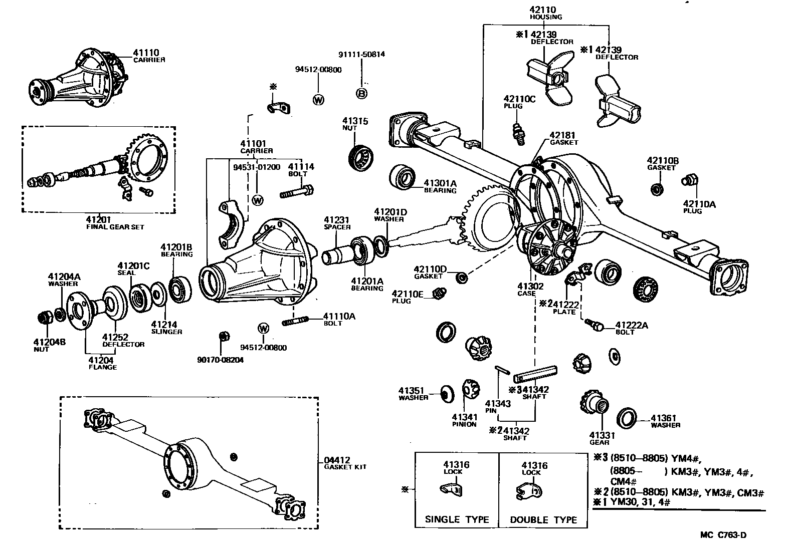 4101 — REAR AXLE HOUSING & DIFFERENTIAL