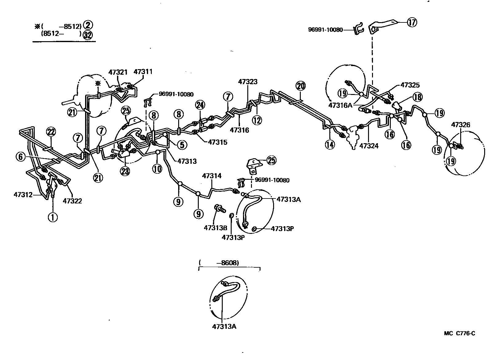 4708 — BRAKE TUBE & CLAMP