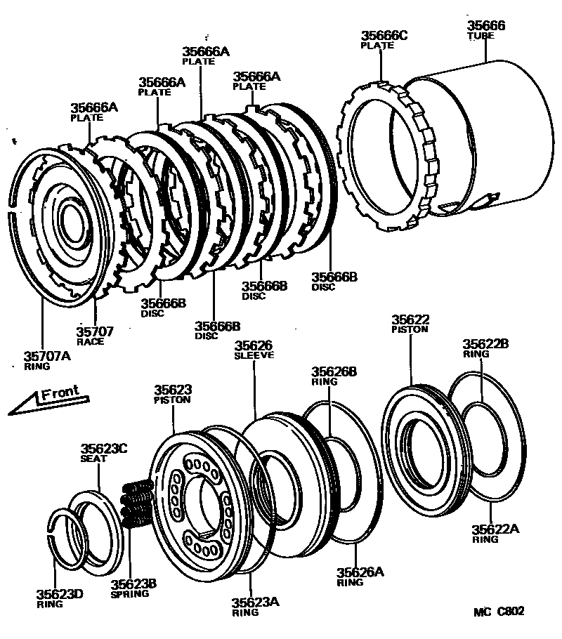 3509 — BRAKE NO.3, 1ST & REVERSE BRAKE (ATM)