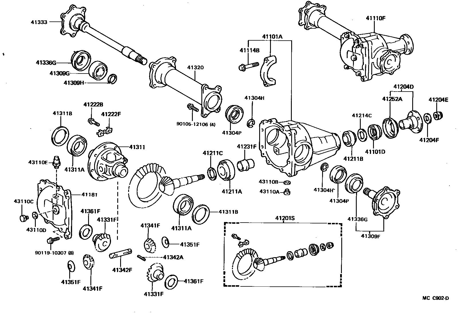 4301 — FRONT AXLE HOUSING & DIFFERENTIAL