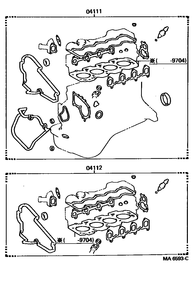 1103 — ENGINE OVERHAUL GASKET KIT