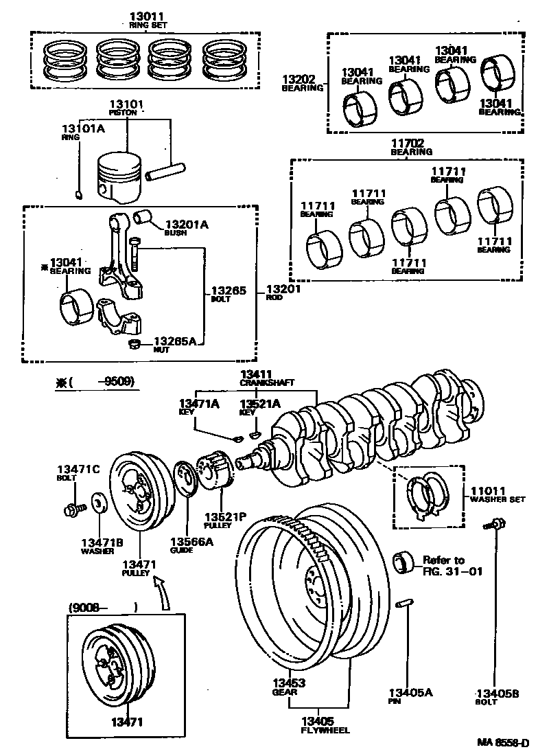 1301 — CRANKSHAFT & PISTON