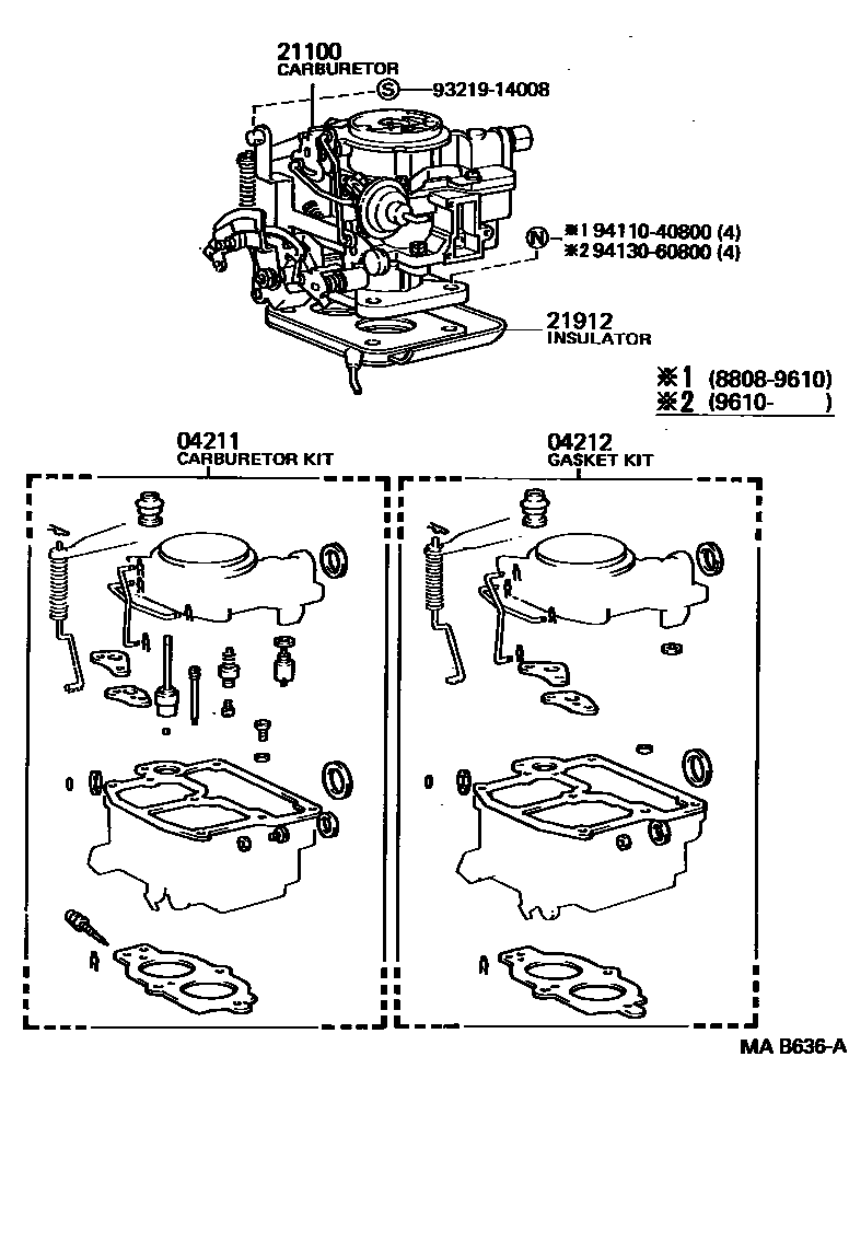 2102 — CARBURETOR ASSEMBLY