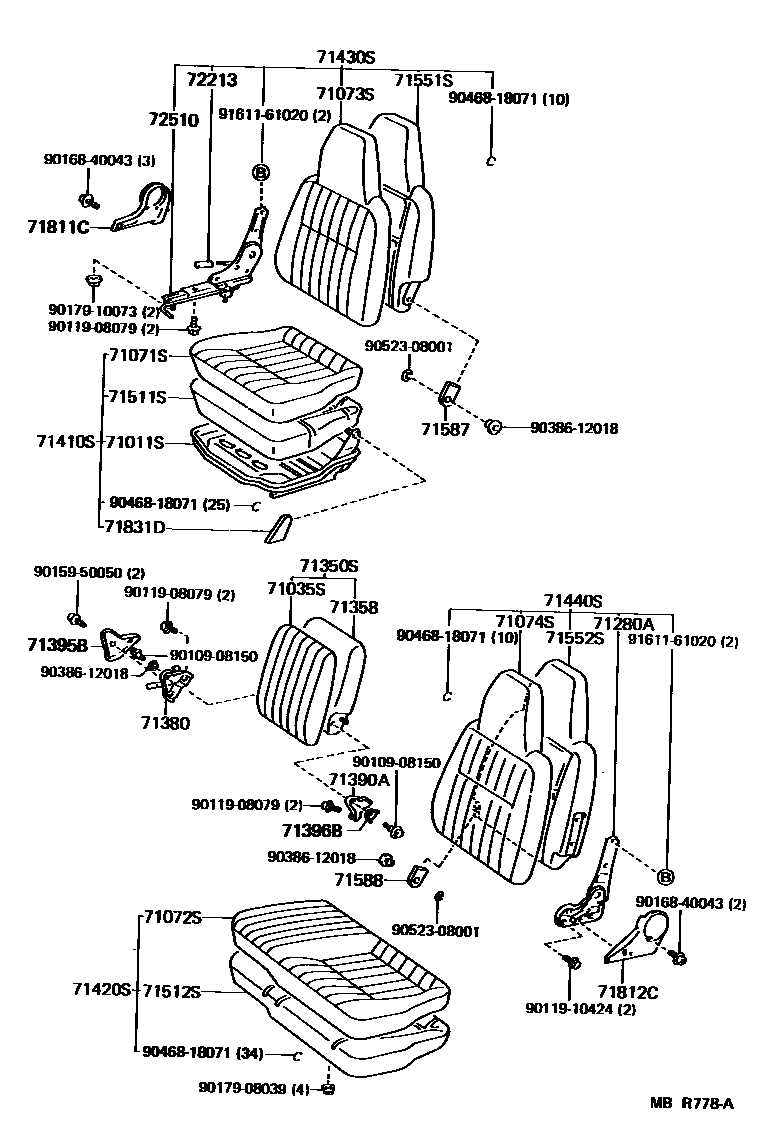 7151 — SEAT & SEAT TRACK