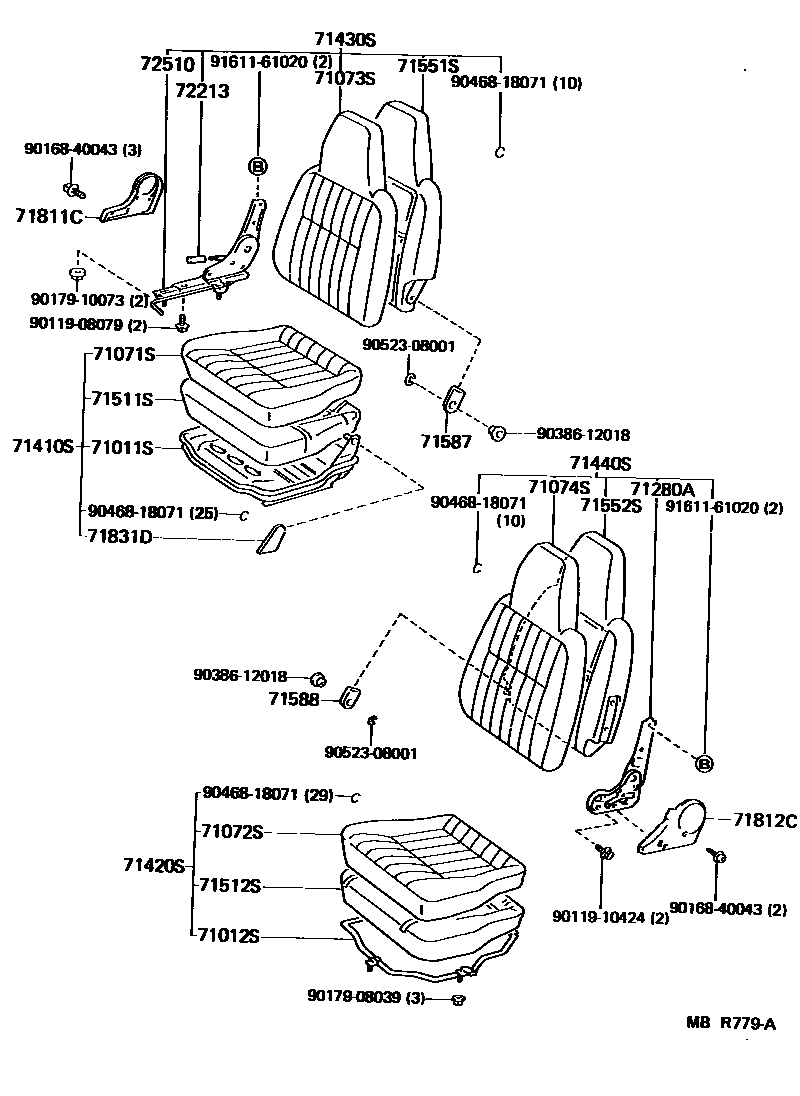 7151 — SEAT & SEAT TRACK