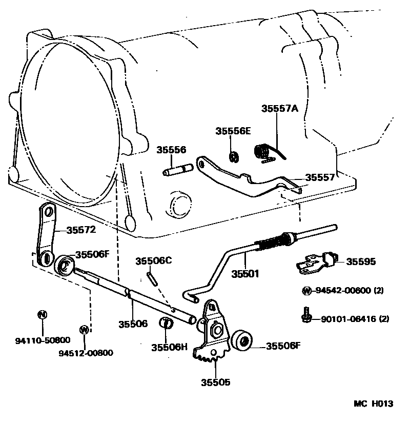 3513 — THROTTLE LINK & VALVE LEVER (ATM)