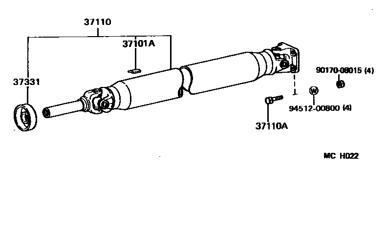 3701 — PROPELLER SHAFT & UNIVERSAL JOINT
