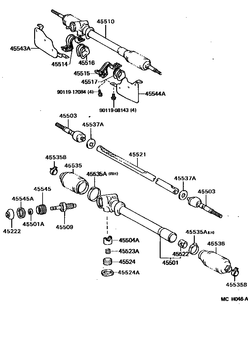 4505 — FRONT STEERING GEAR & LINK