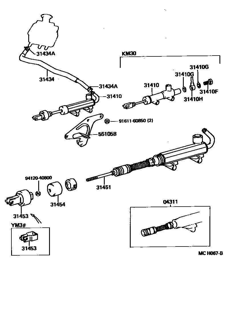 3103 — CLUTCH MASTER CYLINDER