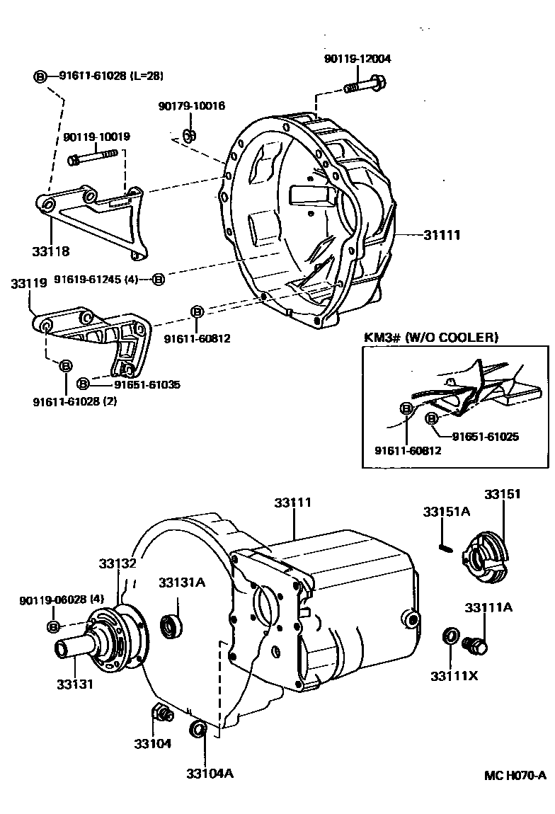 3302 — CLUTCH HOUSING & TRANSMISSION CASE (MTM)