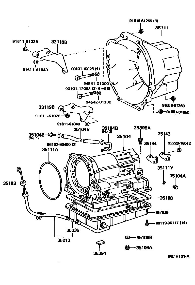 3503 — TRANSMISSION CASE & OIL PAN (ATM)