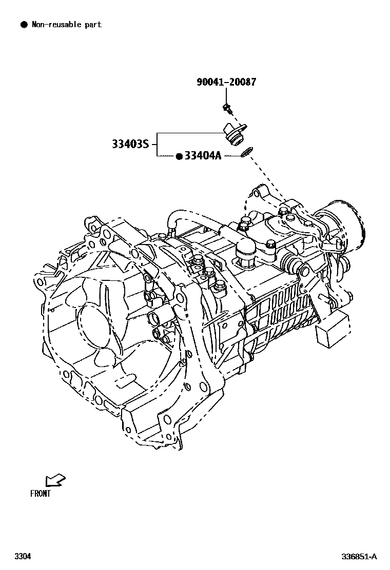 3304 — SPEEDOMETER DRIVEN GEAR (MTM)
