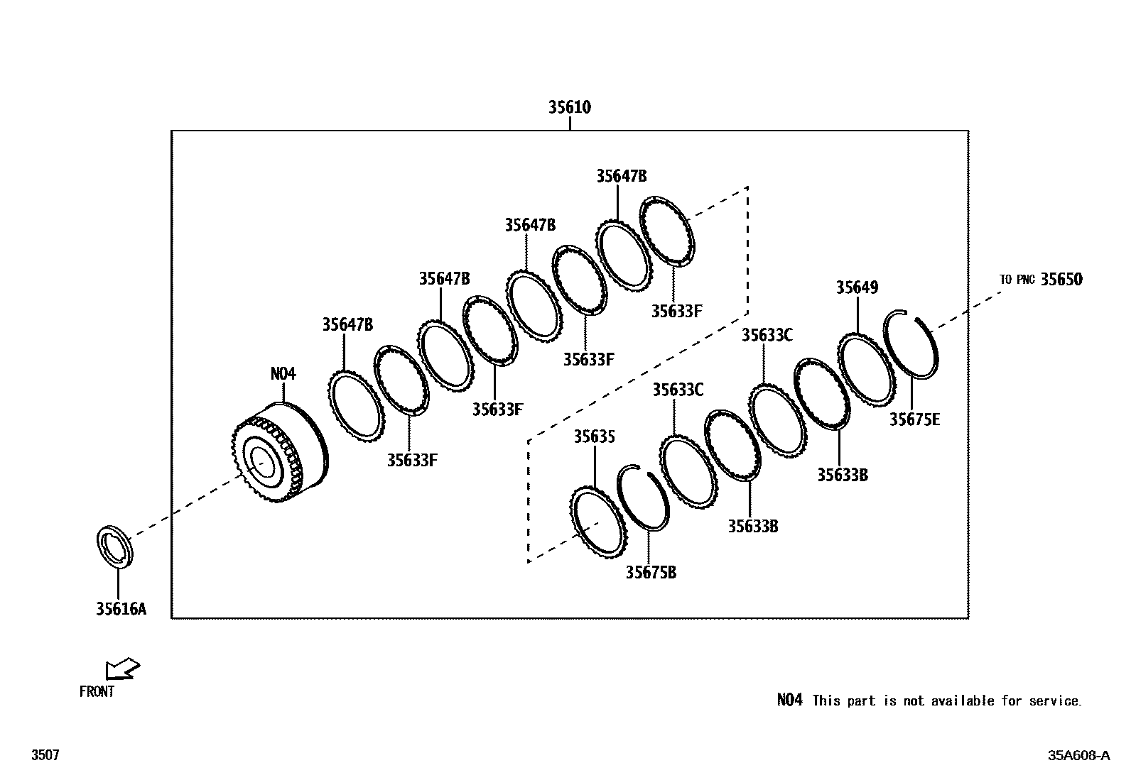 3507 — BRAKE BAND & MULTIPLE DISC CLUTCH (ATM)
