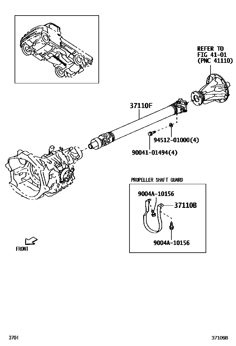 3701 — PROPELLER SHAFT & UNIVERSAL JOINT
