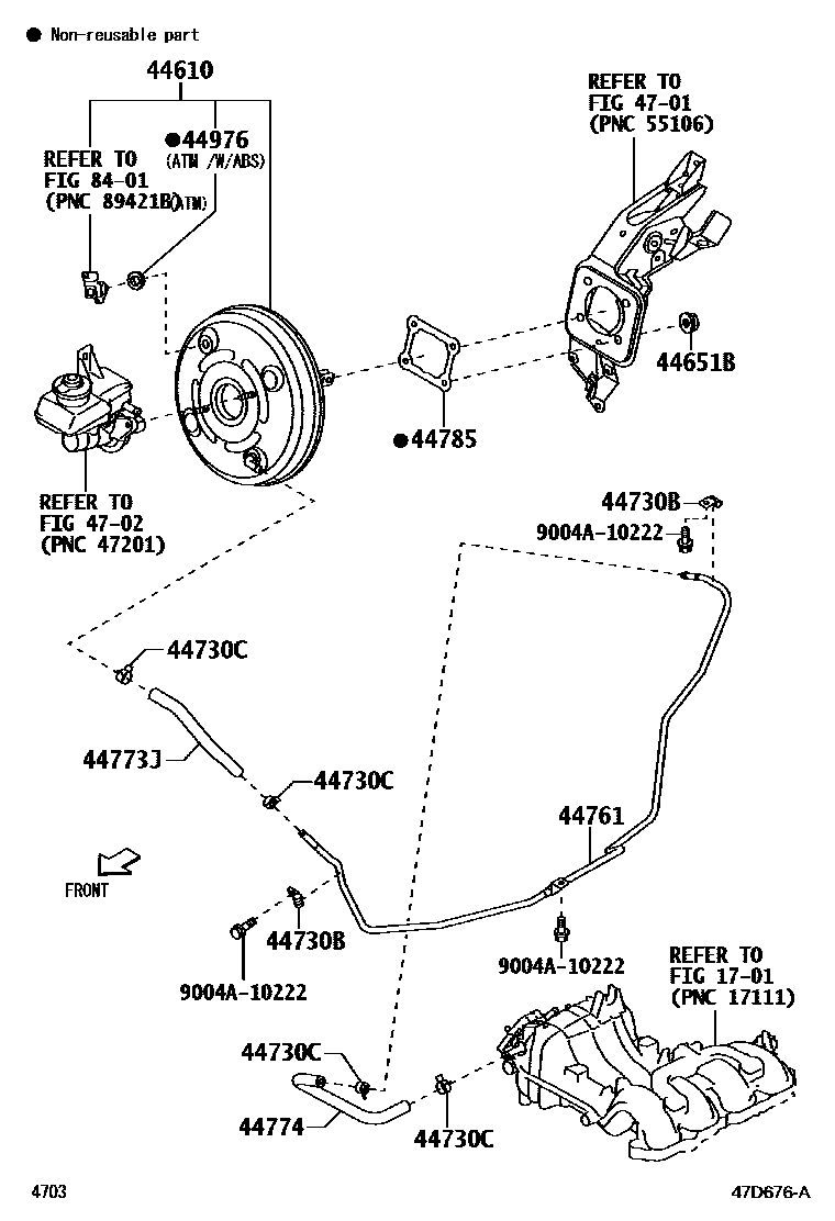 4703 — BRAKE BOOSTER & VACUUM TUBE