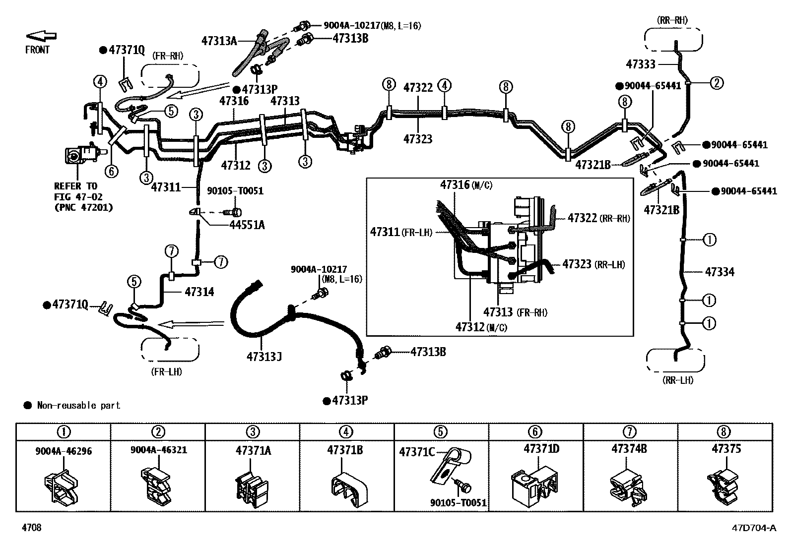4708 — BRAKE TUBE & CLAMP
