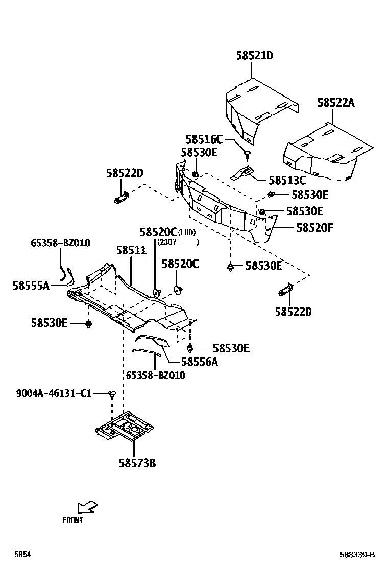 5854 — FLOOR MAT & SILENCER PAD