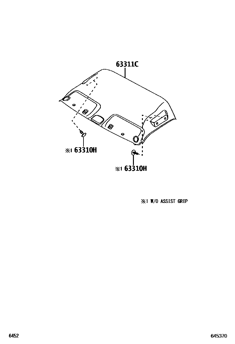 6452 — ROOF HEADLINING & SILENCER PAD