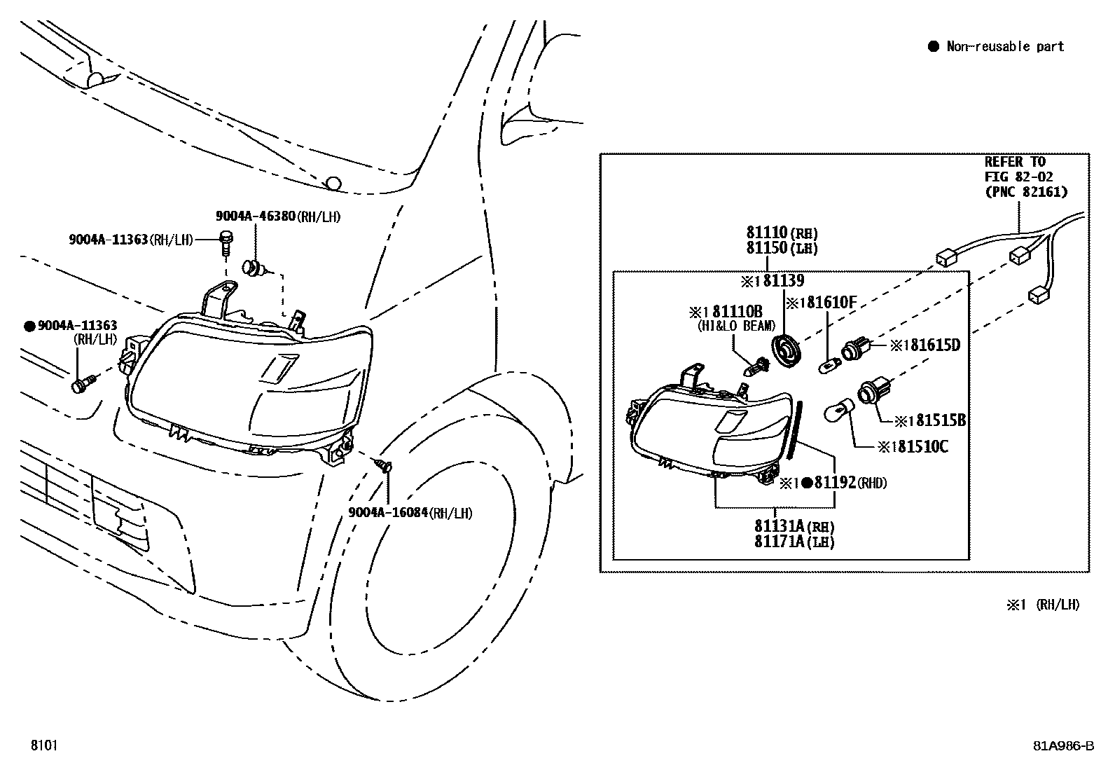 8101 — HEADLAMP