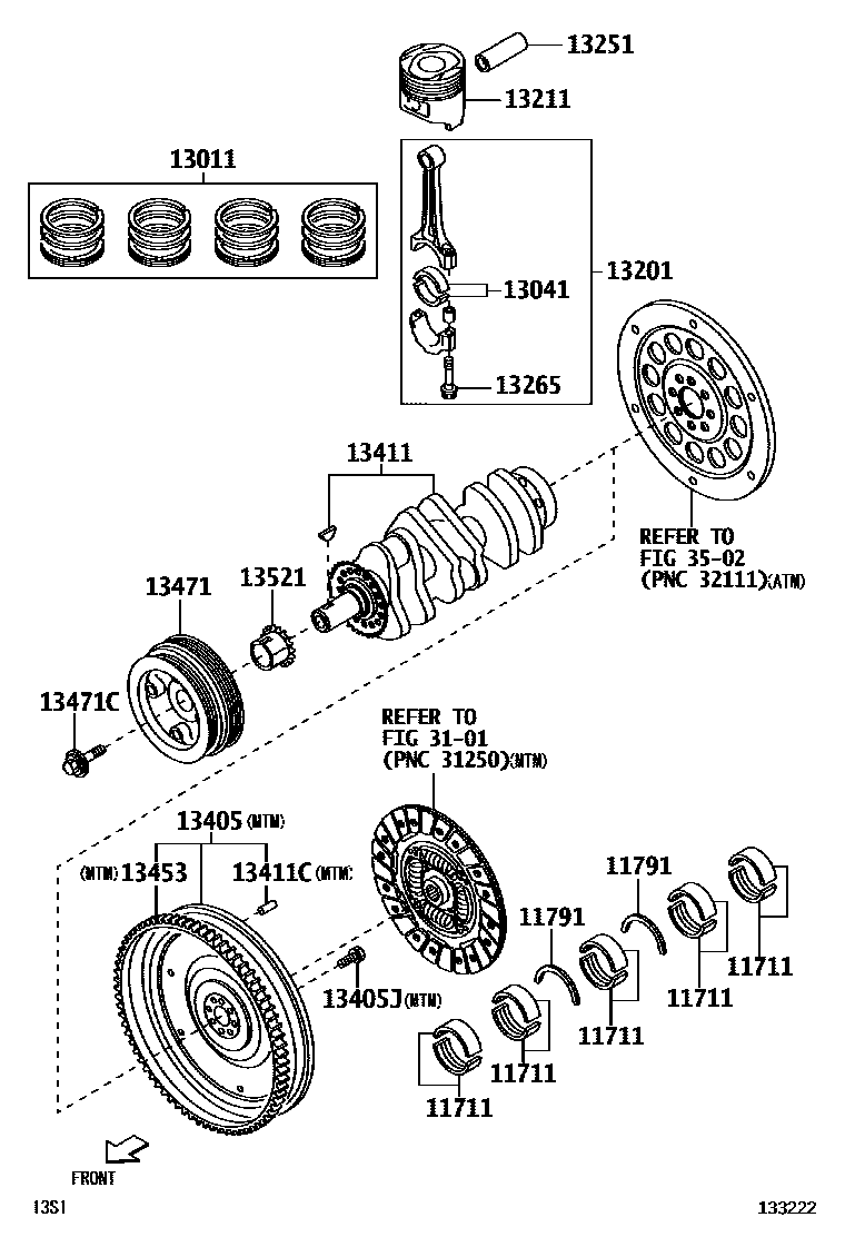 1301 — CRANKSHAFT & PISTON