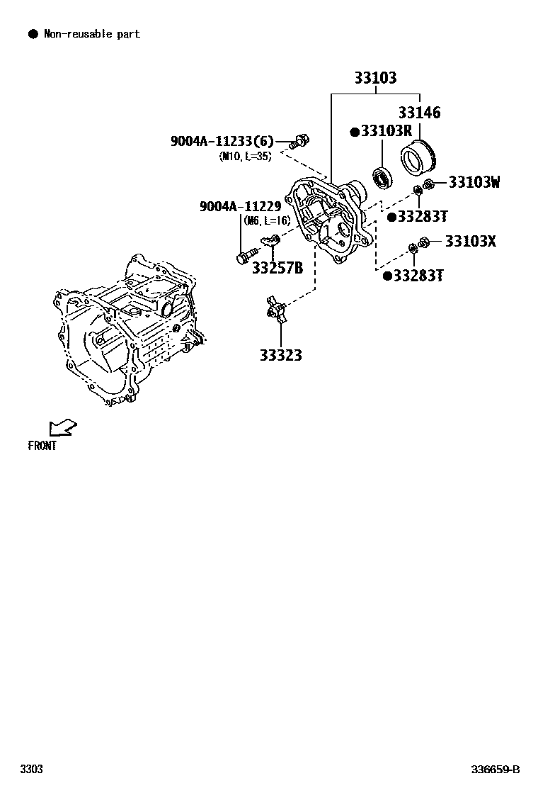 3303 — EXTENSION HOUSING (MTM)