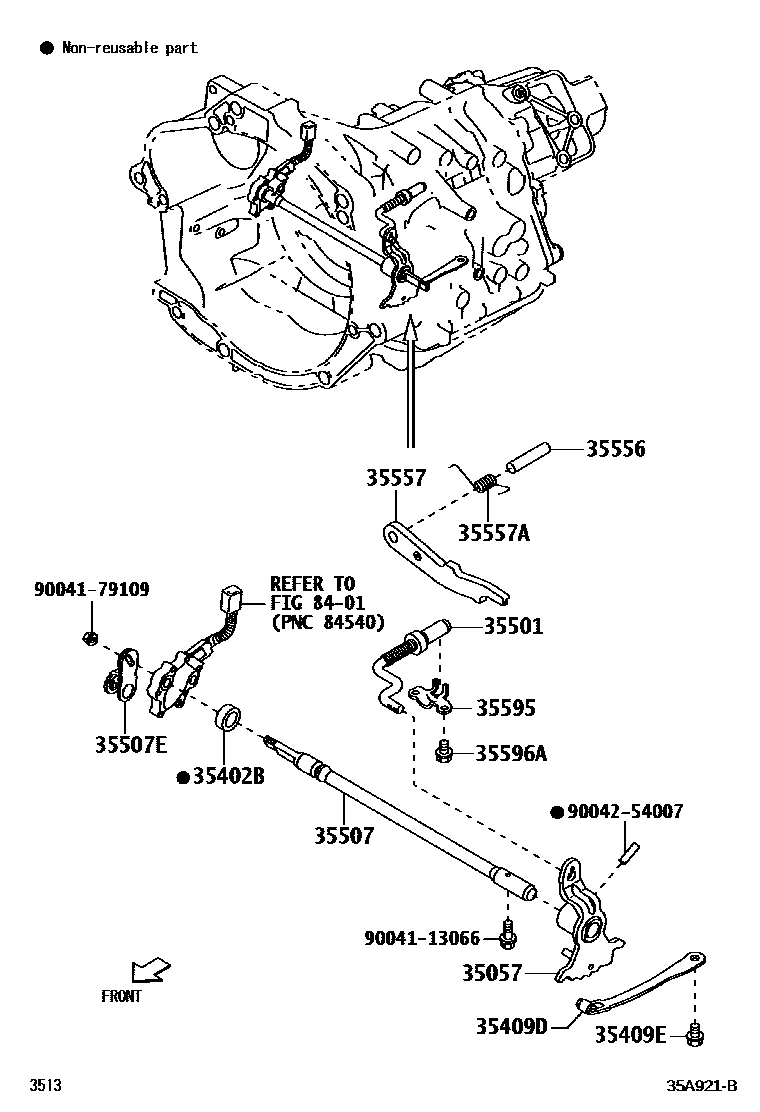 3513 — THROTTLE LINK & VALVE LEVER (ATM)