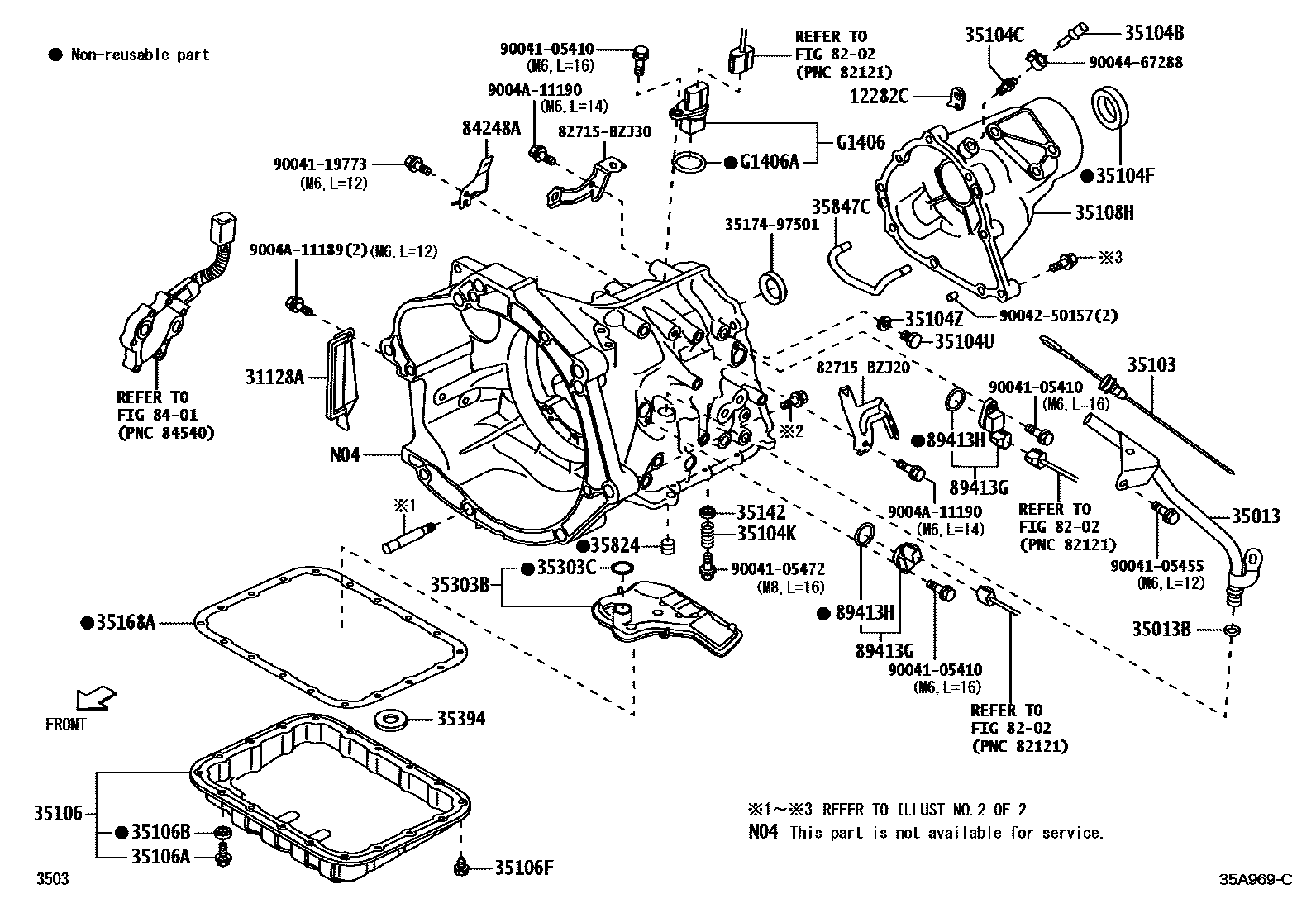 3503 — TRANSMISSION CASE & OIL PAN (ATM)