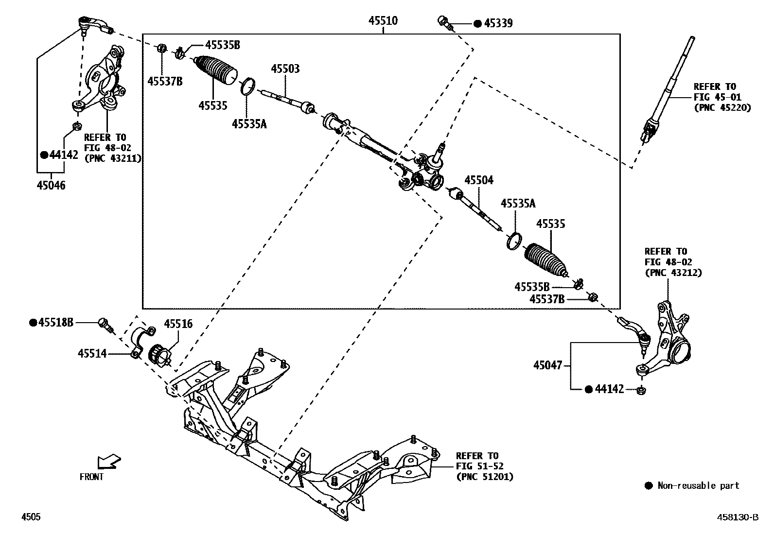 4505 — FRONT STEERING GEAR & LINK