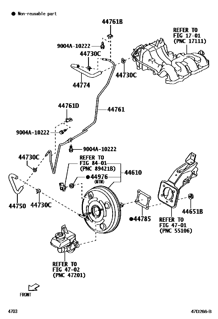 4703 — BRAKE BOOSTER & VACUUM TUBE