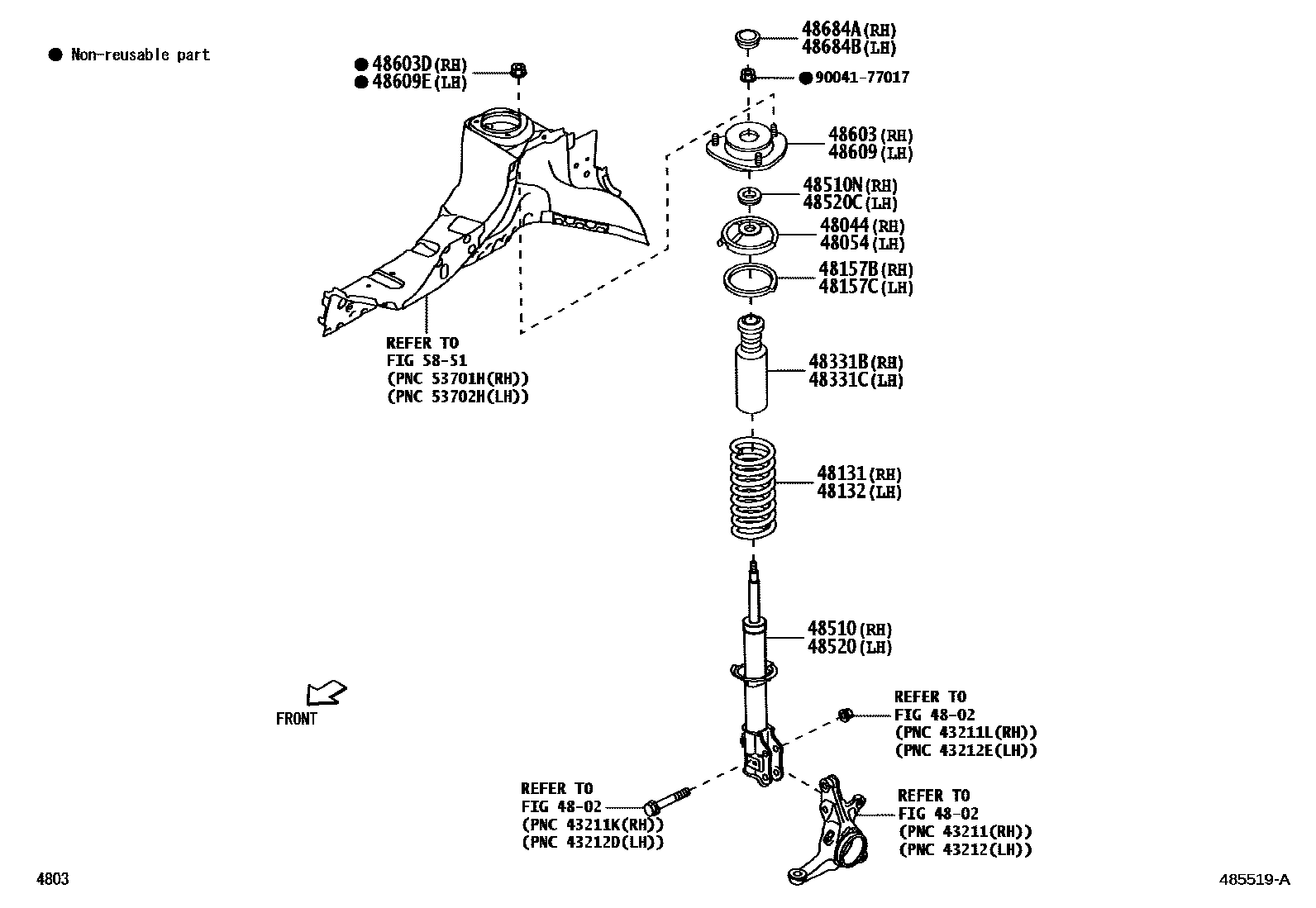 4803 — FRONT SPRING & SHOCK ABSORBER
