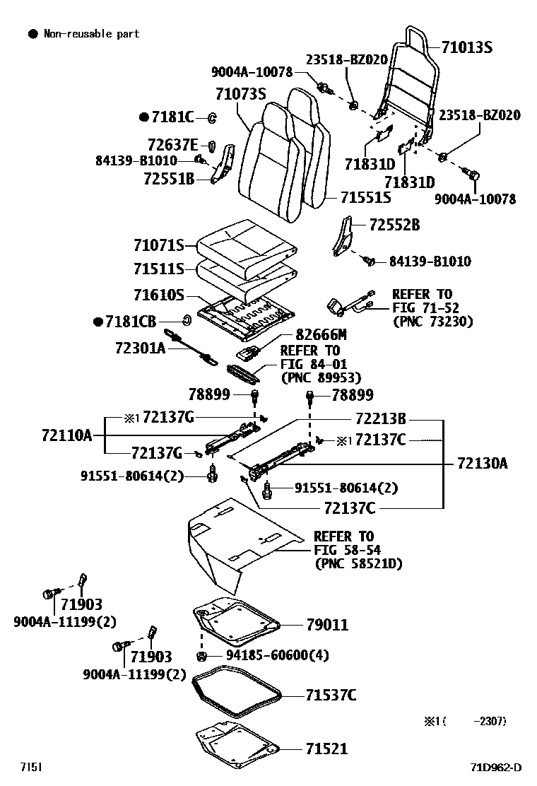 7151 — SEAT & SEAT TRACK