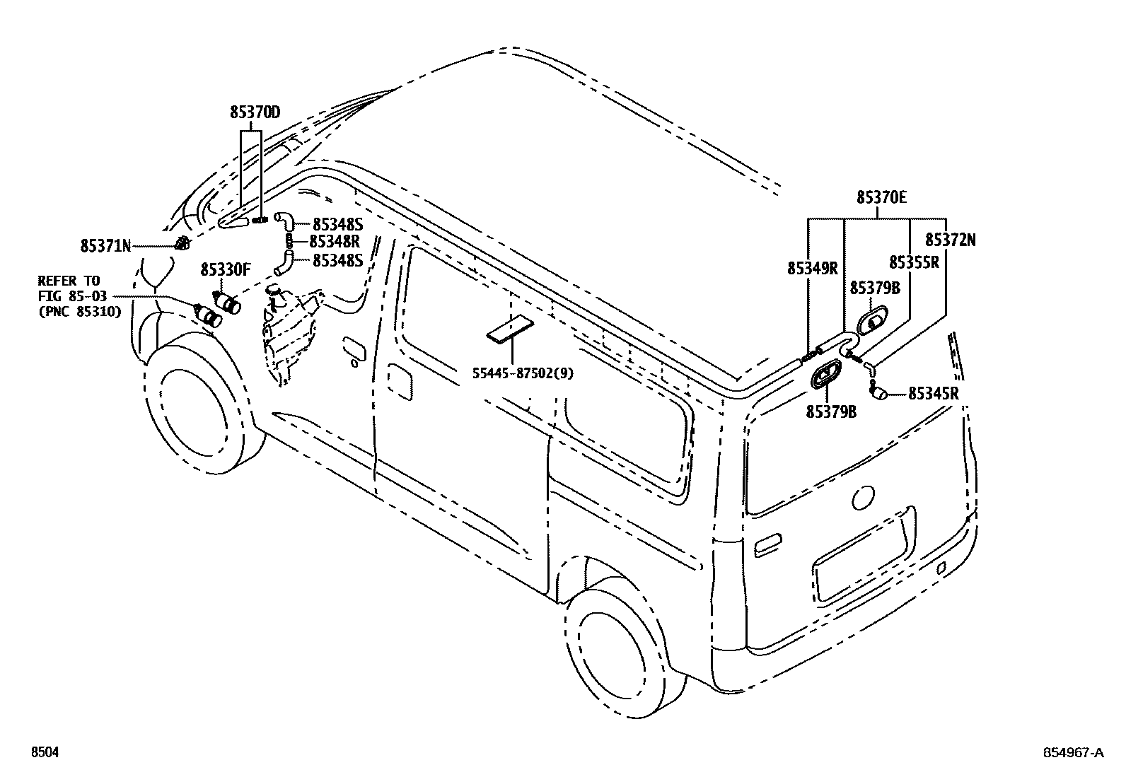 8504 — REAR WASHER