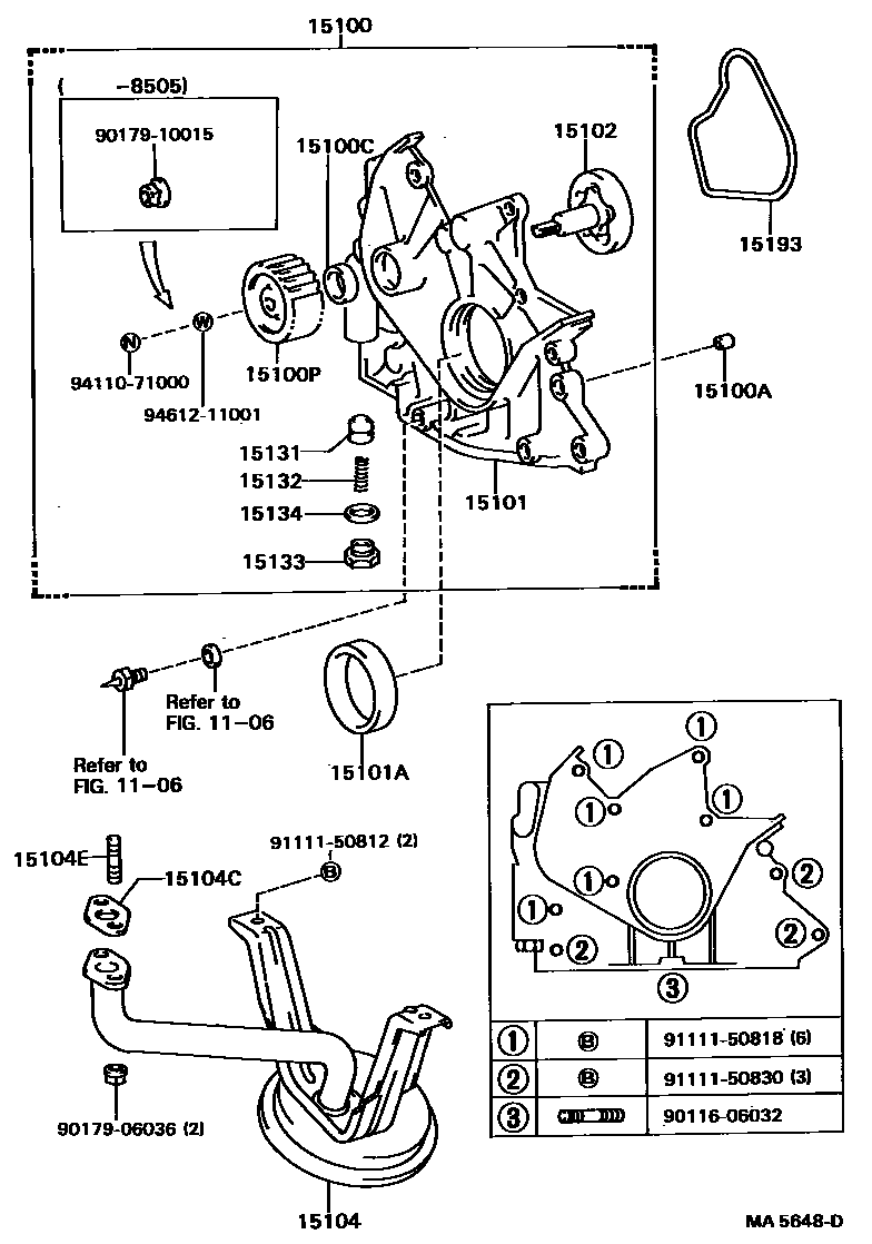 1501 — ENGINE OIL PUMP