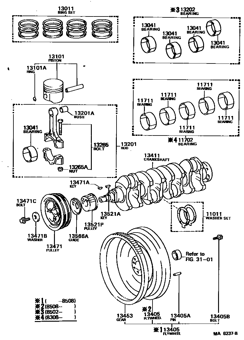 1301 — CRANKSHAFT & PISTON
