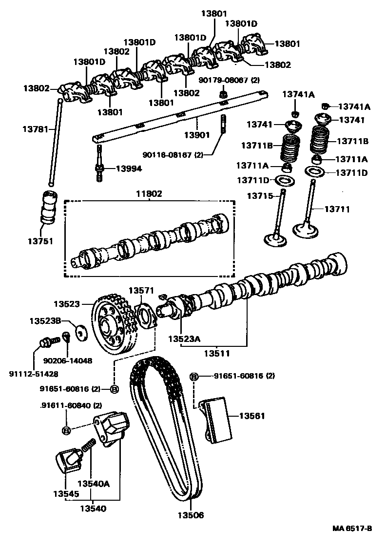 1302 — CAMSHAFT & VALVE
