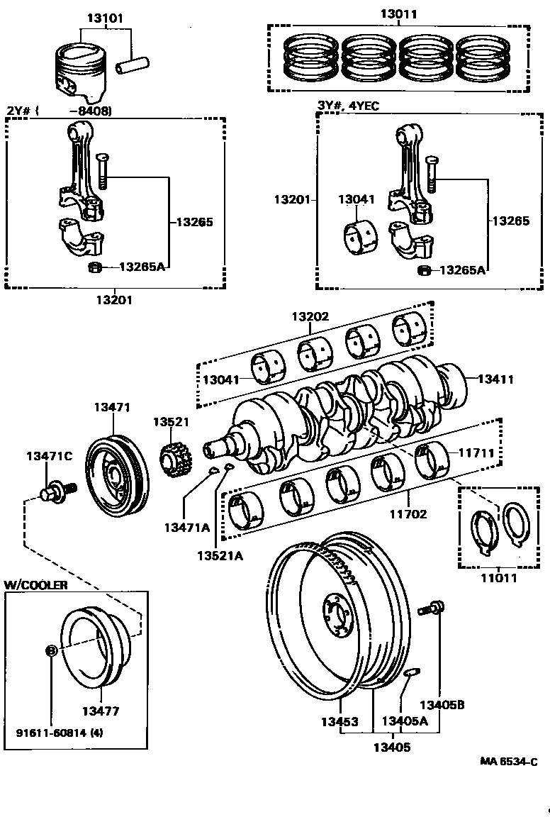 1301 — CRANKSHAFT & PISTON
