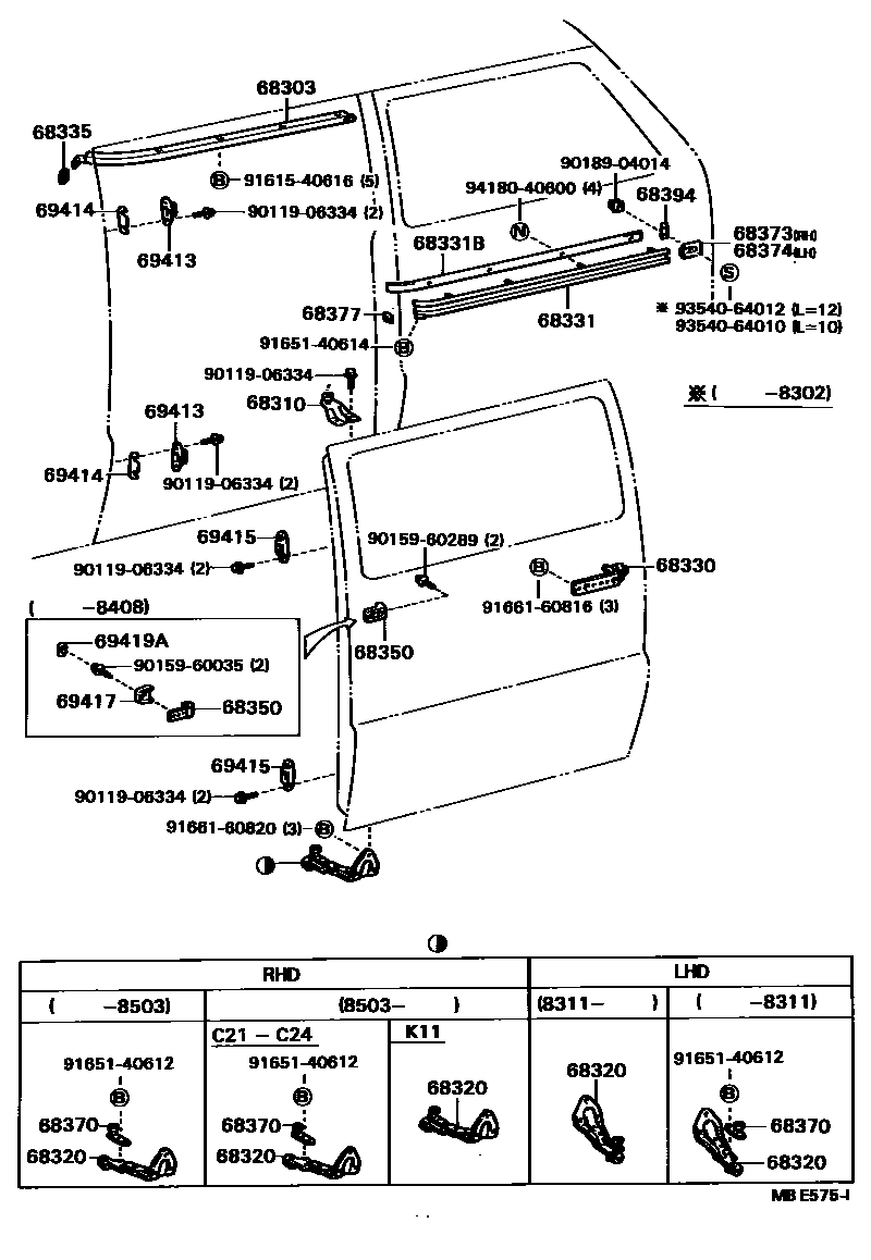 6758 — SLIDE ROLLER & RAIL
