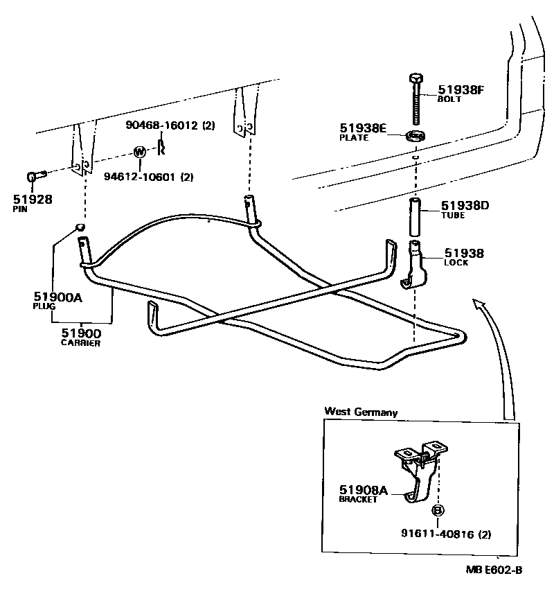 5153 — SPARE WHEEL CARRIER