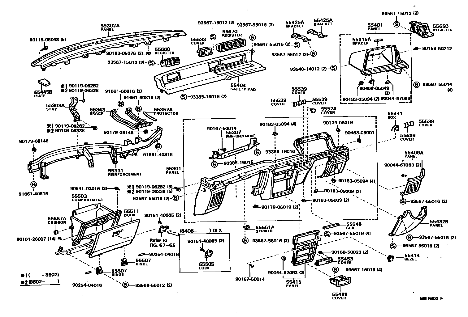 5551 — INSTRUMENT PANEL & GLOVE COMPARTMENT