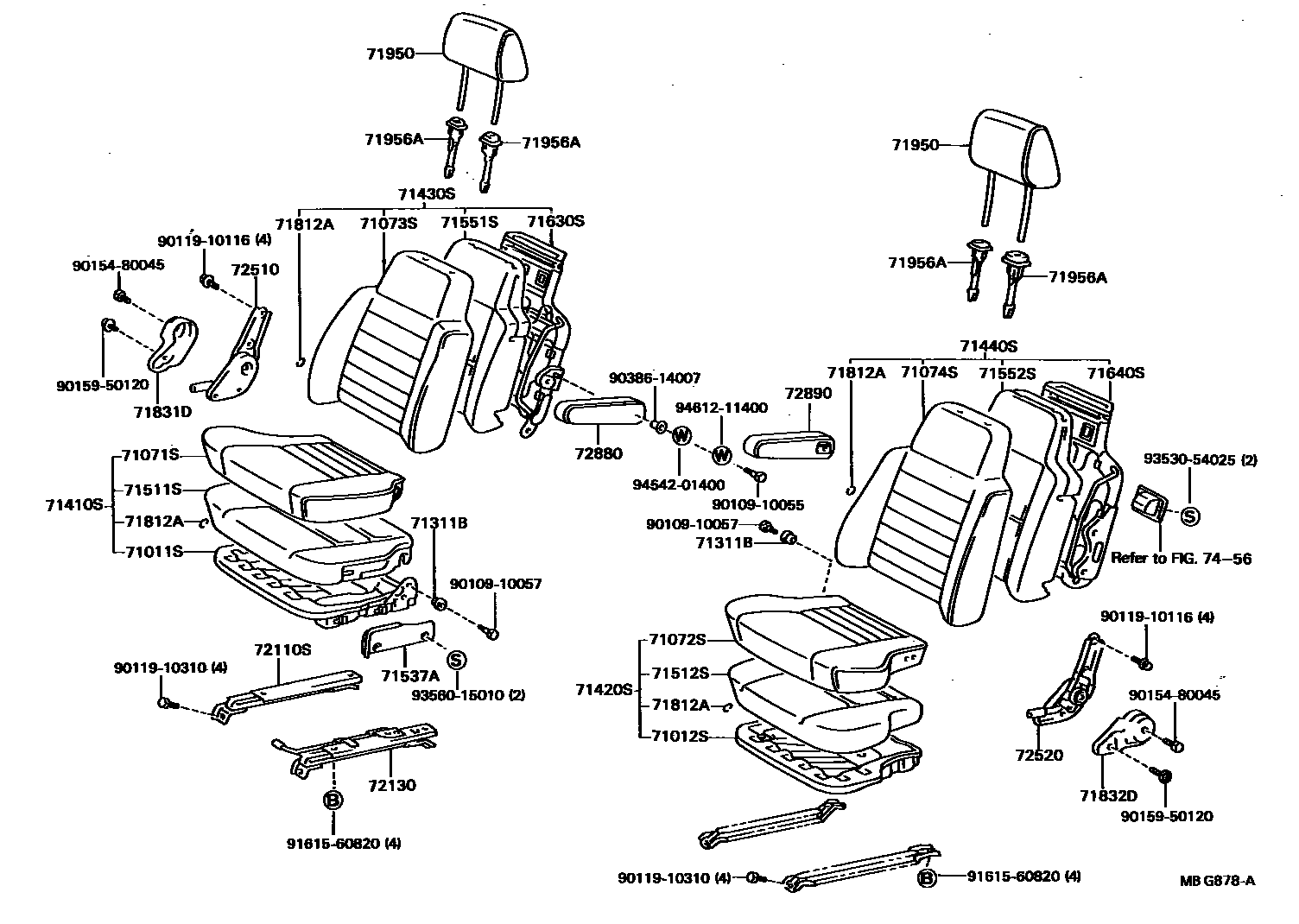 7151 — SEAT & SEAT TRACK