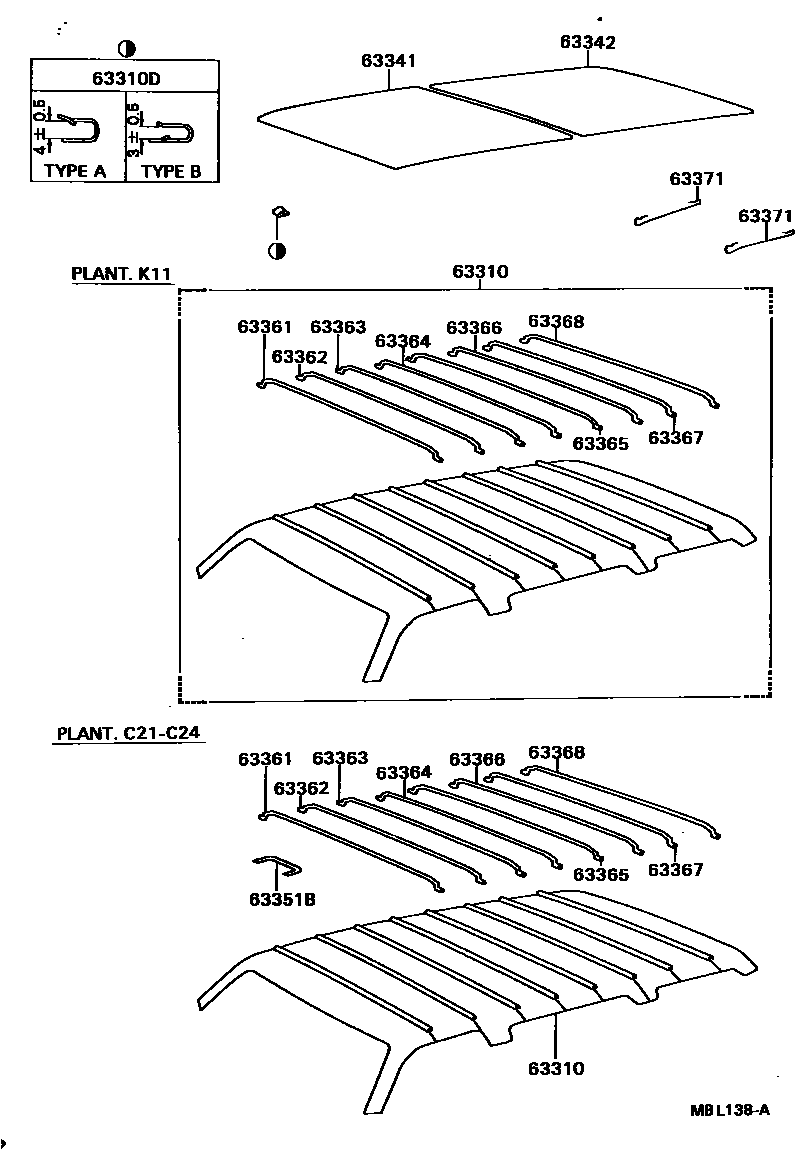 6452 — ROOF HEADLINING & SILENCER PAD
