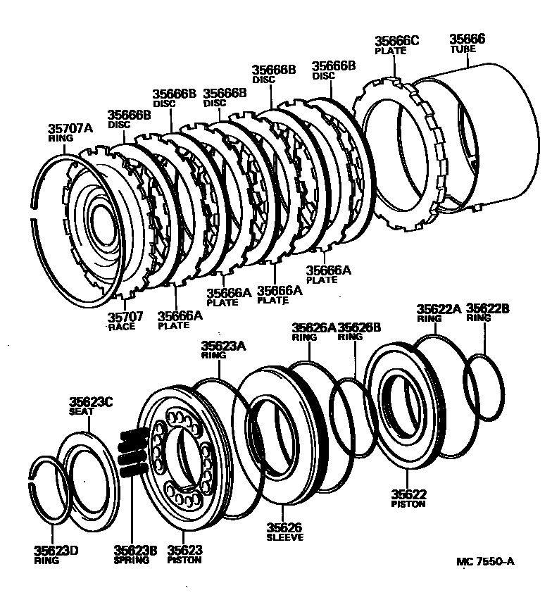 3509 — BRAKE NO.3, 1ST & REVERSE BRAKE (ATM)