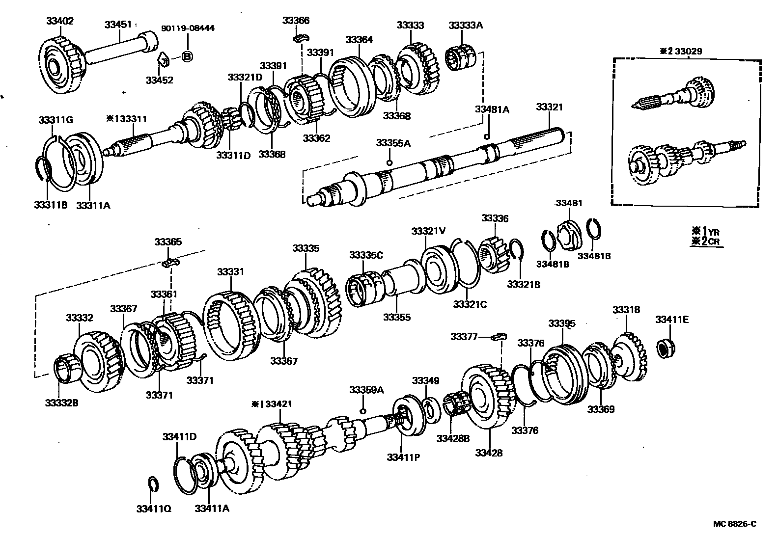 3305 — TRANSMISSION GEAR (MTM)