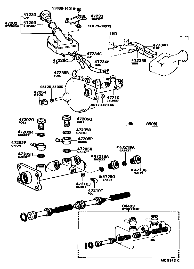 4702 — BRAKE MASTER CYLINDER