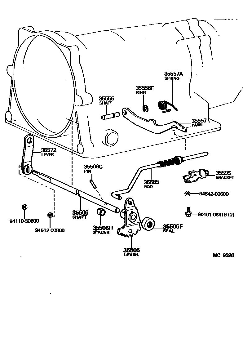3513 — THROTTLE LINK & VALVE LEVER (ATM)