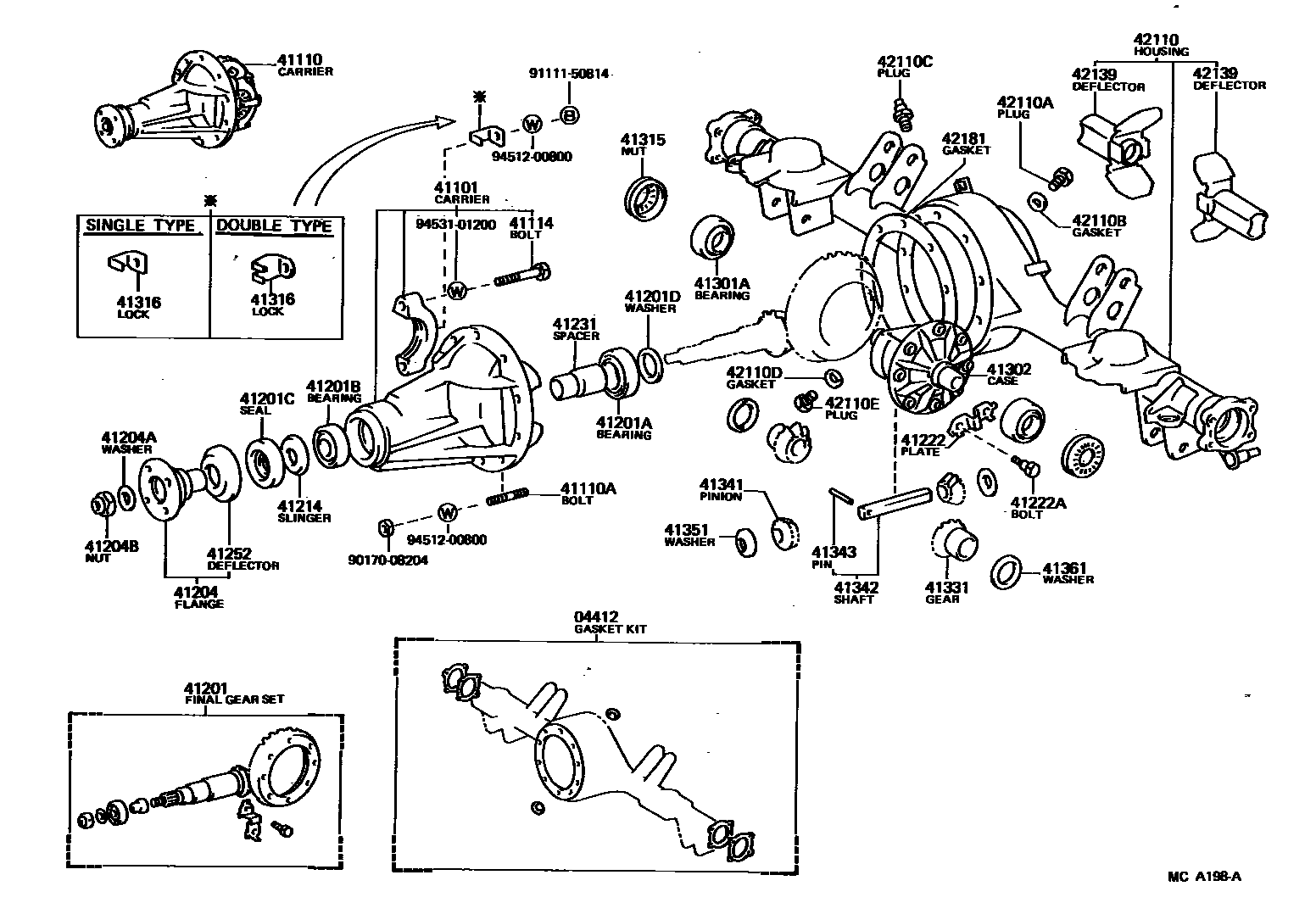 4101 — REAR AXLE HOUSING & DIFFERENTIAL